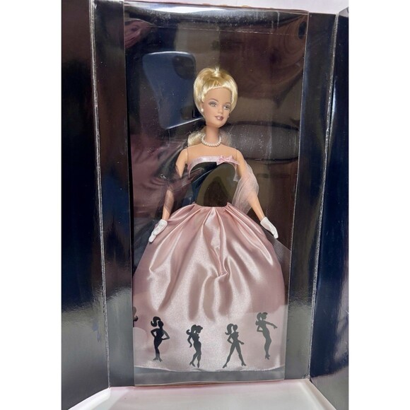 Barbie Timeless Silhouette Fashion Doll Vintage 2000 Mattel 1950s Pink Black New - Picture 1 of 9